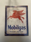 Mobilgas Pegasus Mobil Man Cave Tin Metal Sign 12”x16” Vintage Look Brand New