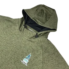 Branded Bills Men’s Performance Pullover Hoodie Green • XL