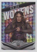 2025 Topps Chrome WWE Women's Division Aqua Geometric Refractor /125 Nia Jax
