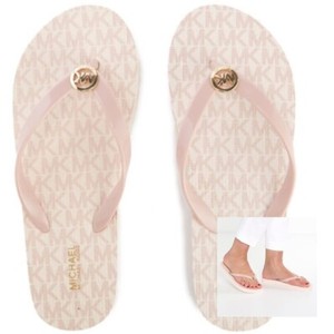 michael kors flip flops pink