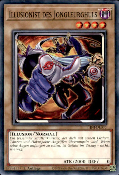 Yugioh PHNI-DE035 Illusionist des Jongleurghuls - Playset (3x) - Bild 2 von 3