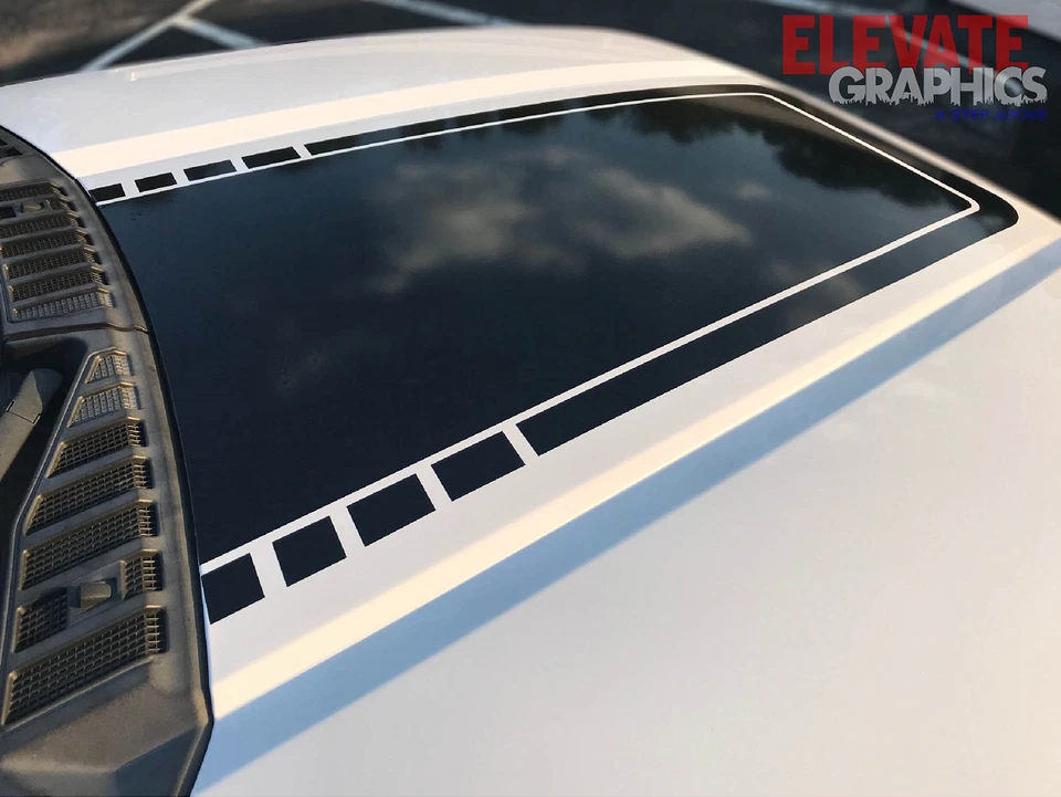 2015-2020 para Ford F-150 calcomanías capó central gráficos rayas 3M pegatinas de vinilo Foto 4 de 4