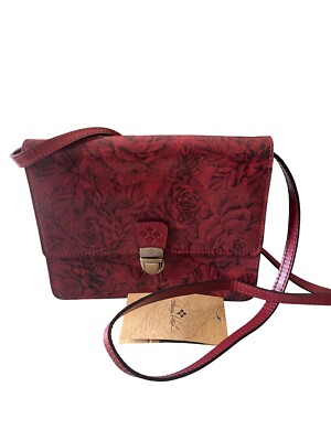 patricia nash red rose crossbody handbag