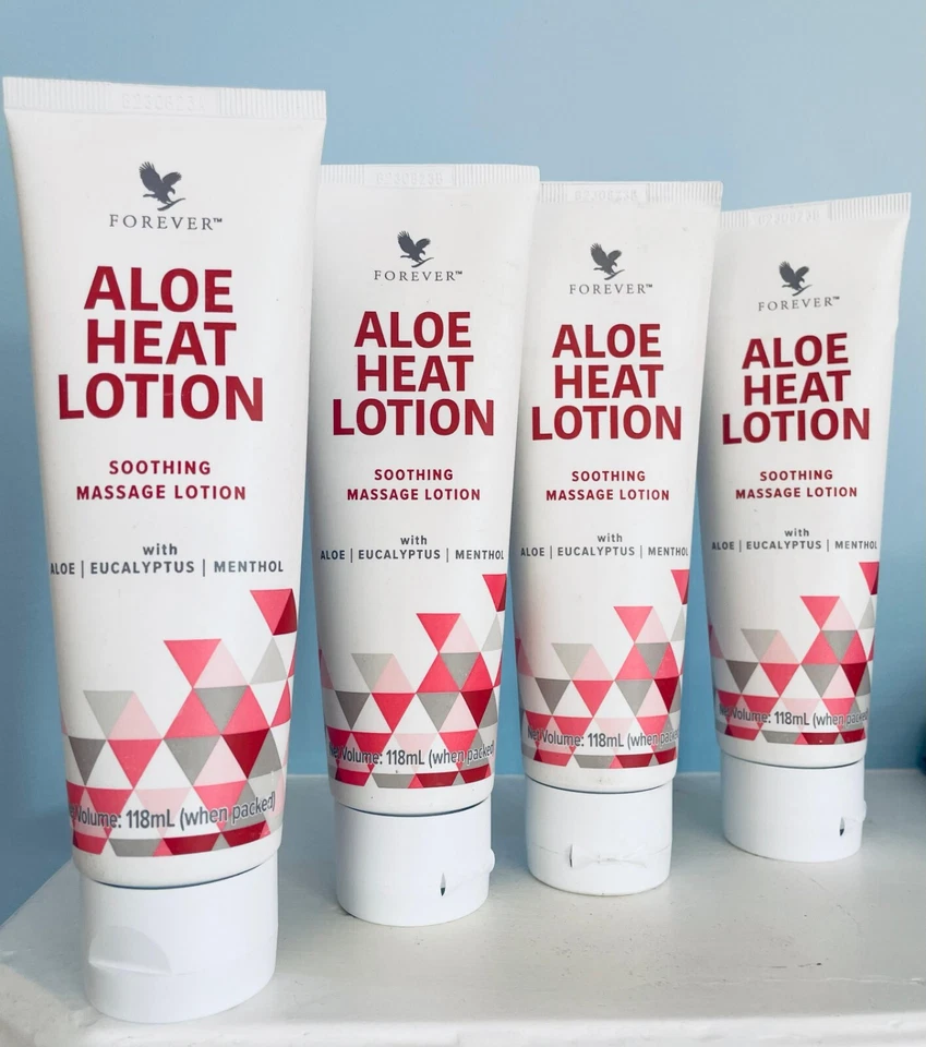 4X Forever Living Aloe Heat Lotion 118ML Each Original Pack, UK Seller Best Deal