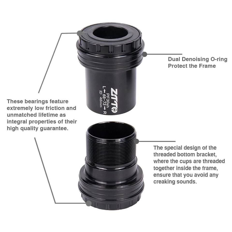 PF30 24mm Press Fit Bottom Brackets CERAMIC Thread Lock Bicycle BB for mtb Road - Image 4 of 4