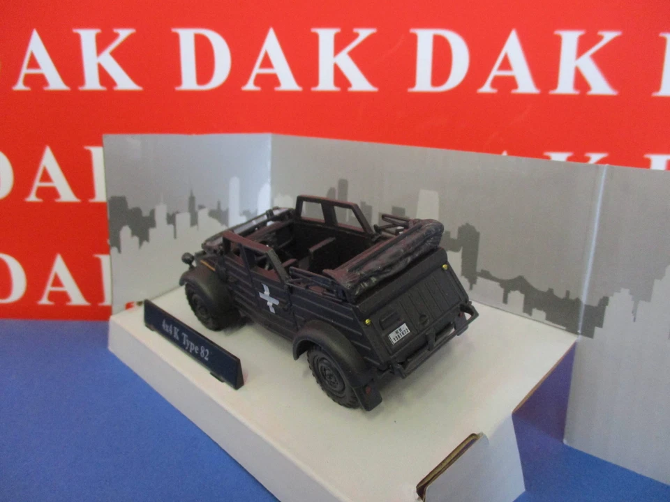 Die cast 1/43 Modellino Auto Volkswagen Kubelwagen Typ 82 aperta 1940 Cararama - Immagine 3 di 4