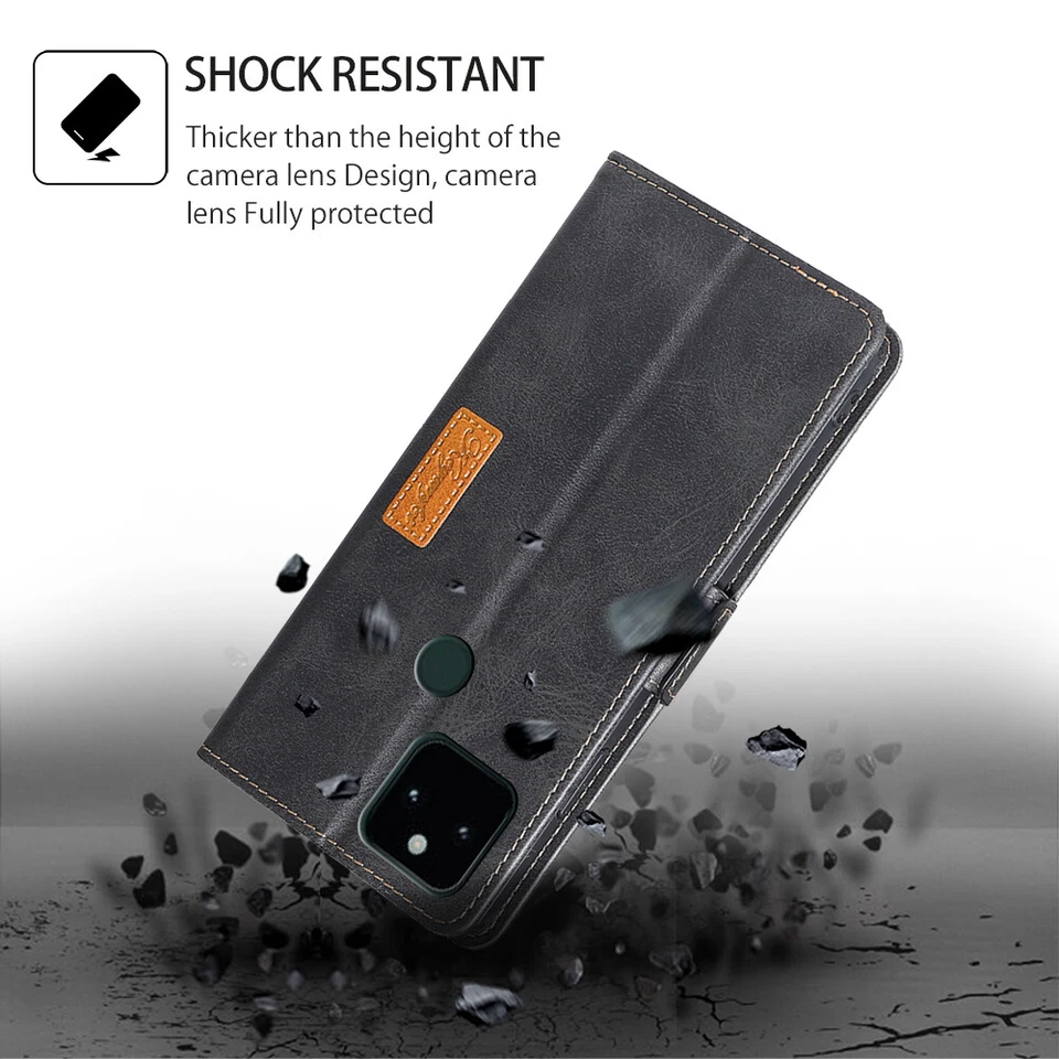 Case for Google Pixel 10 9 8 7 6 5 4 3a Wallet Flip Magnetic Leather Phone Cover - Image 3 of 4