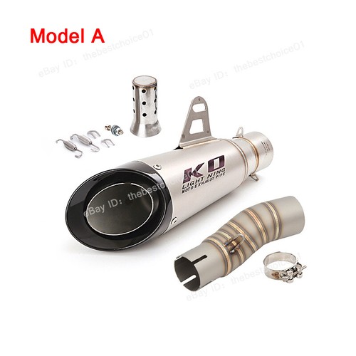 For CFMOTO 450SR 450SS NK450 2022-2024 Exhaust System Mid Link Tube Muffler Pipe - Picture 3 of 12