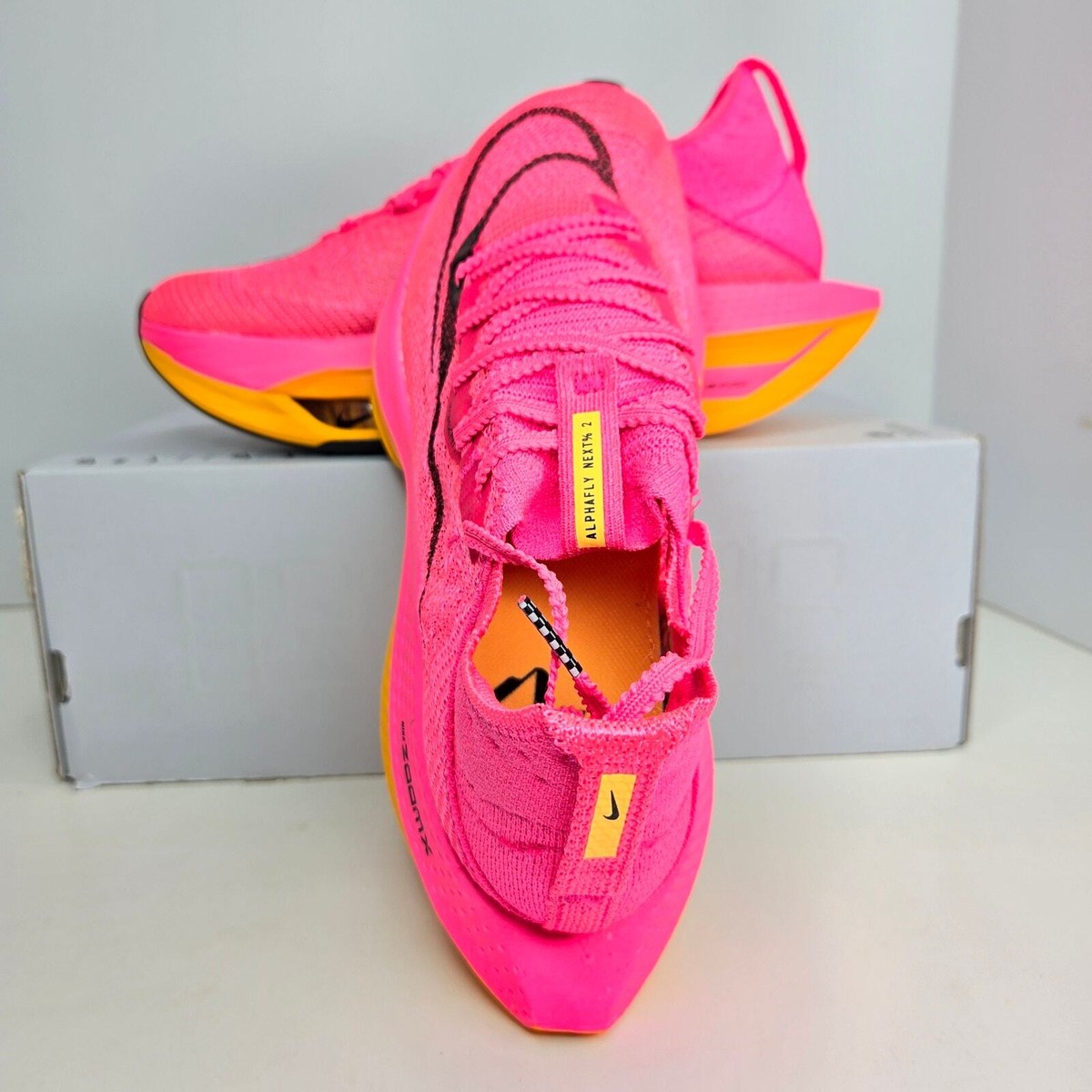 新品 W AIR ZOOM ALPHAFLY NEXT% 2 PINK 22.5 Nike Air Zoom Alphafly Next% 2 Hyper Pink Laser Orange