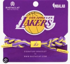 Rastaclat NBA Los Angeles Lakers Basketball Sports Shoelace Bracelet One Size