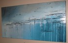  ABSTRACT PAINTING Modern CANVAS WALL ART Framed, Signed, Large USA ELOISExxx — photo 6