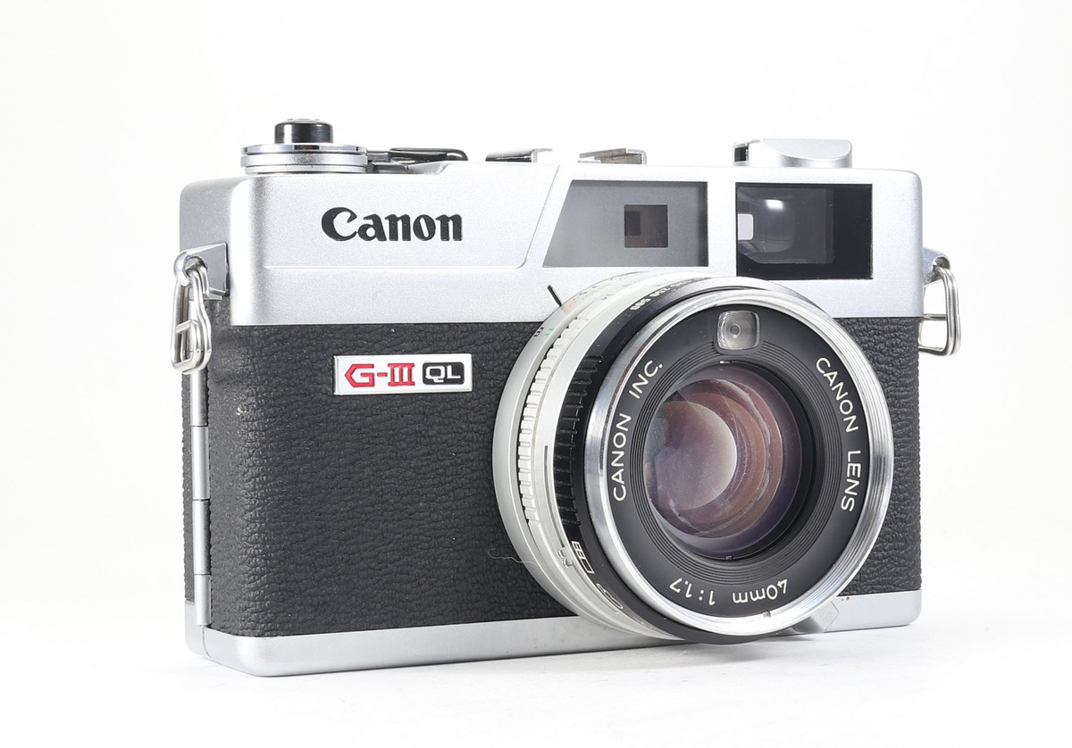 Canon Canonet QL17 G-Ⅲ 40mm f/1.7 Canon Canonet QL17 GIII Chrome 35mm Rangefinder Camera with