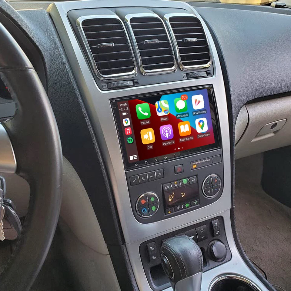 CarPlay Car Radio For GMC Acadia 2008 2009 2010 2011 2012 Navigation GPS Stereo - Image 2 of 4