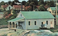 NW Bellaire MI c.1908 View of the Antrim County Dairy Farmers Richardi Creamery!