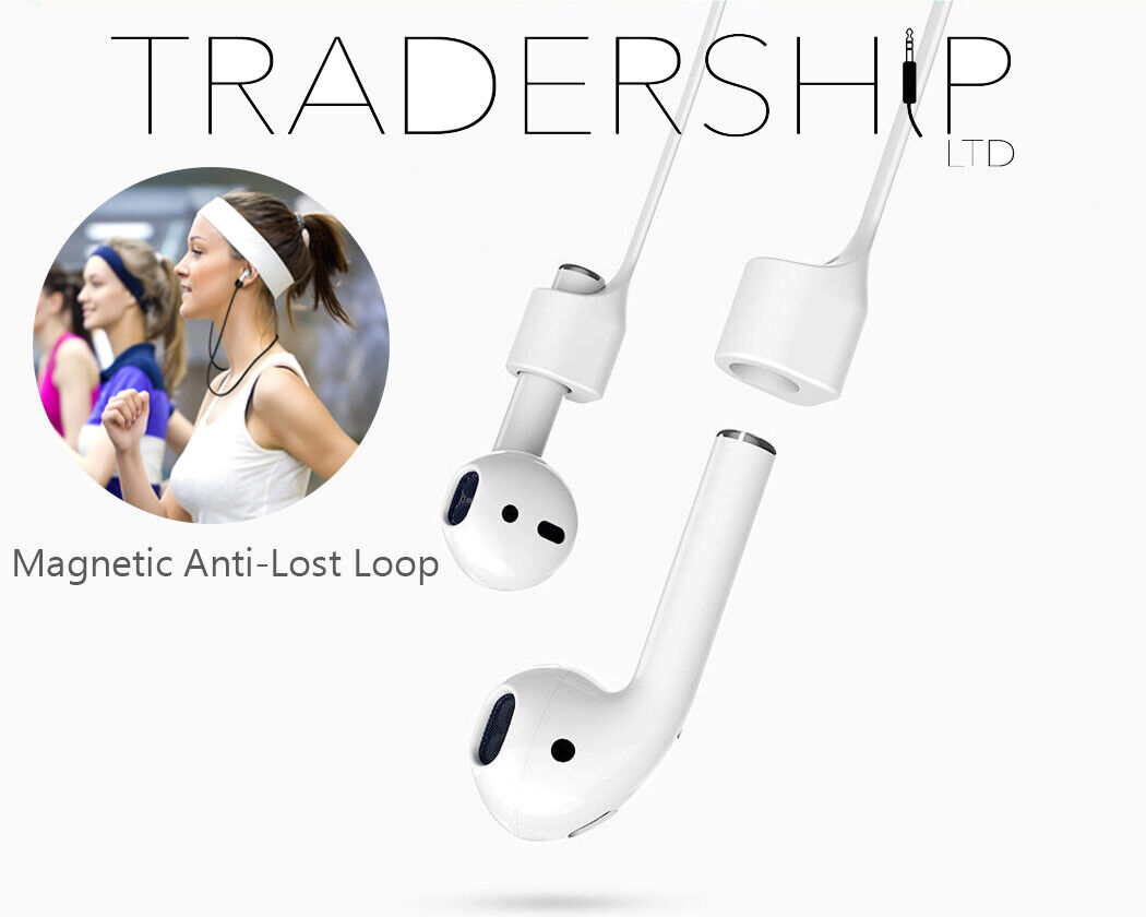 om lide detaljer Magnetic Silicone Anti Lost Loop Neck Strap Rope for Apple Airpods Earphone  UK | eBay