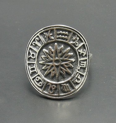 Sterling Silver Ring Hallmarked Solid 925 Zodiac Perfect Quality Empress
