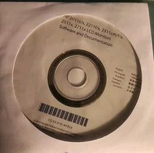 HP LCD Monitor Software - 2011s/x, 2211f/x, 2511x, 2711x LCD Monitors Disc