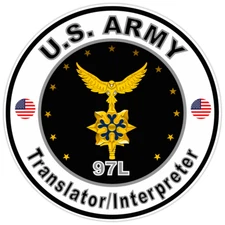 US Army Translator/Interpreter Bumper Sticker Military Vinyl Decal 5"