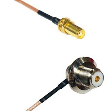 RG316 SMA Female Long to UHF Female Angle Bulkhead RF Cable Rapid-SHIP LOT