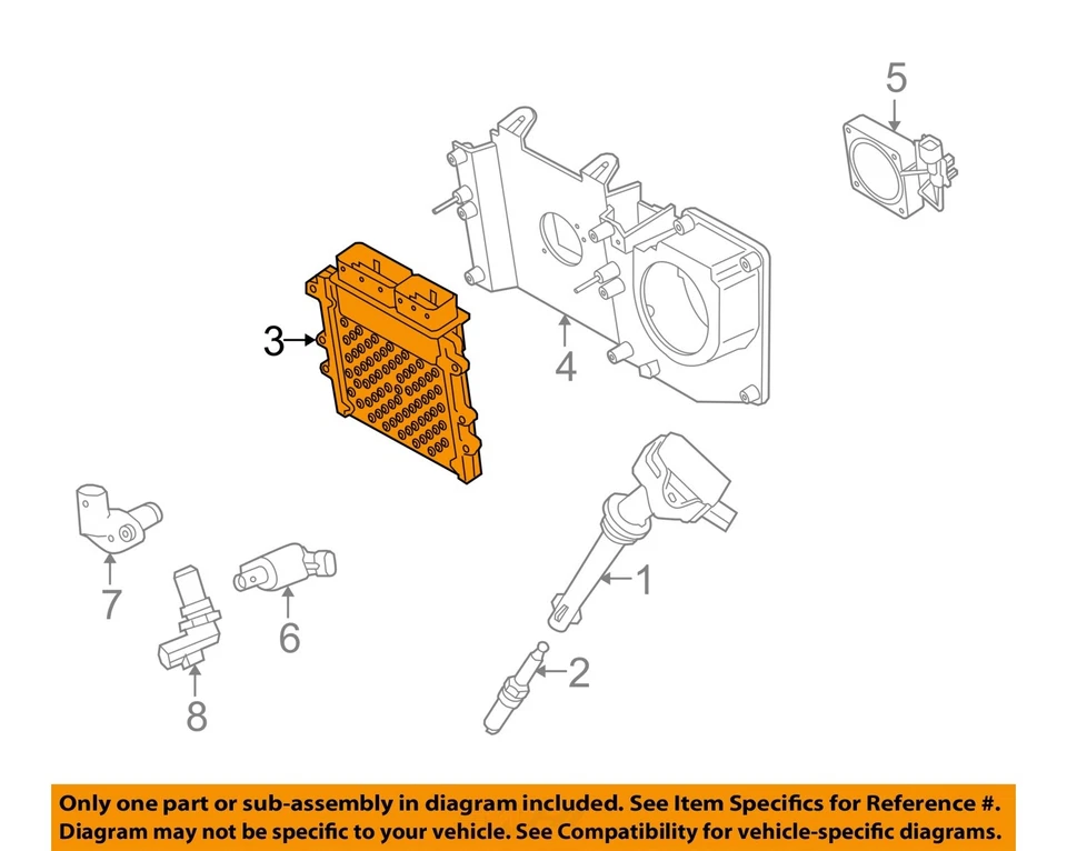 Módulo de control del motor usado (ECM) se adapta a: Land Rover Range Rover Sport Electro 2011 Foto 3 de 4
