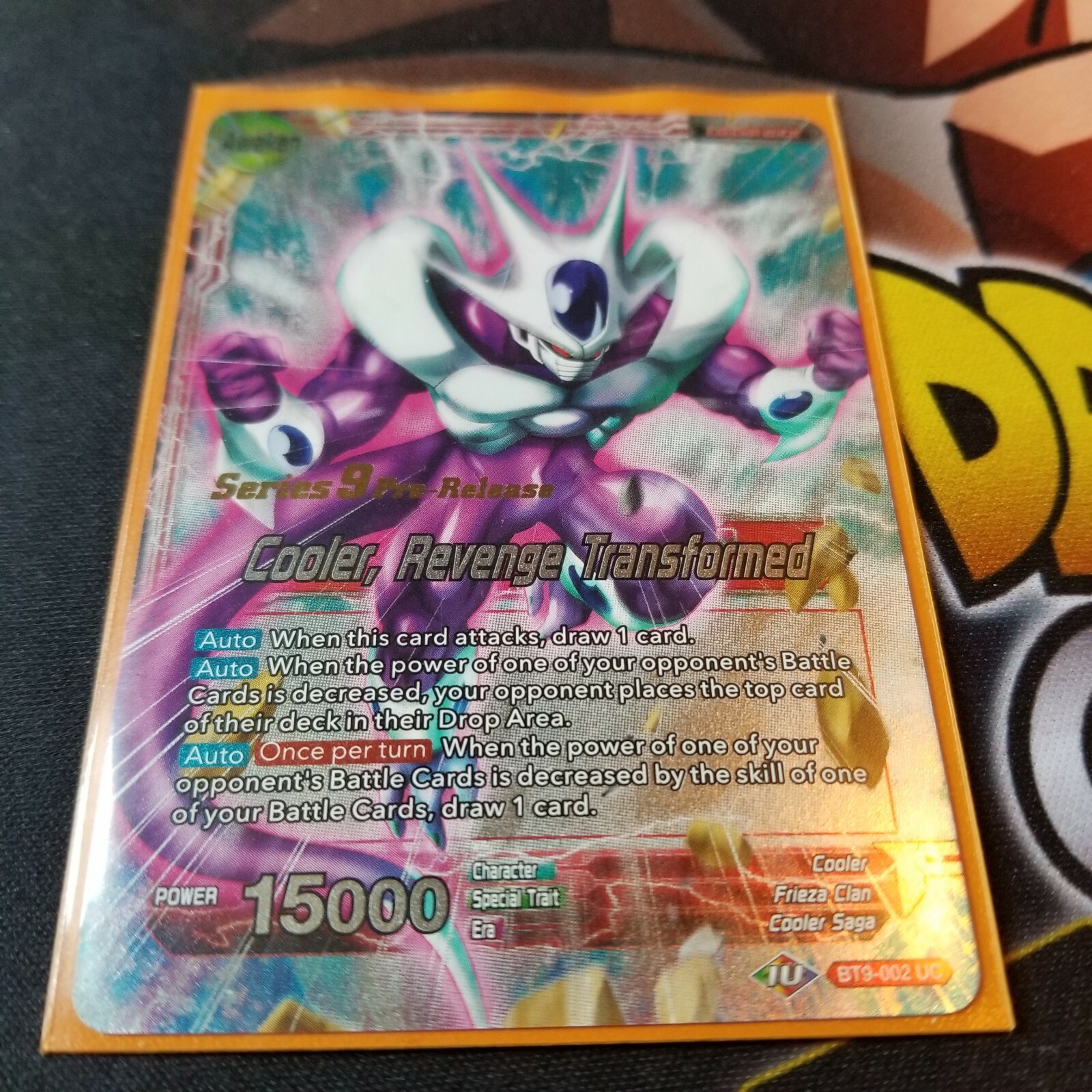 Dragonball Super Card Game, Cooler, Revenge Transformed Prerelease Stamp leader eBay