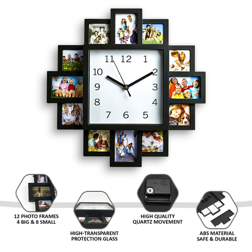 Wall Clock 39cm /45cm For Living Room Modern,Large Ideal for Bedroom Kitchen - Picture 3 of 18