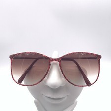 Vintage Cosmopolitan C-401 Burgundy Oval Sunglasses FRAMES ONLY