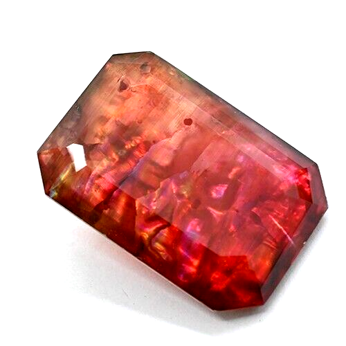 Very Rare Natural Ammolite Opal-Like Organic Doublet 39.40 Ct Certified Gemstone - Picture 4 of 5