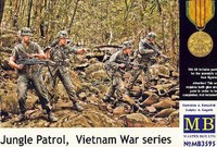 Masterbox Modern Infantry Jungle Patrol Vietnam 4 Figuren 1:35 Modell-Bausat Kit