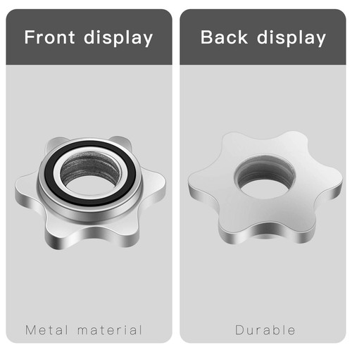 2Pc Anti-Slip Hex Nut 25mm Spin-Lock Collar Screw for Barbell Dumbbell Weight - Picture 8 of 9