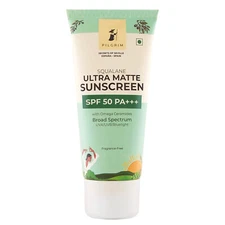 Pilgrim Squalane ULTRA MATTE SUNSCREEN SPF 50 PA+++ for women & men, 50GM