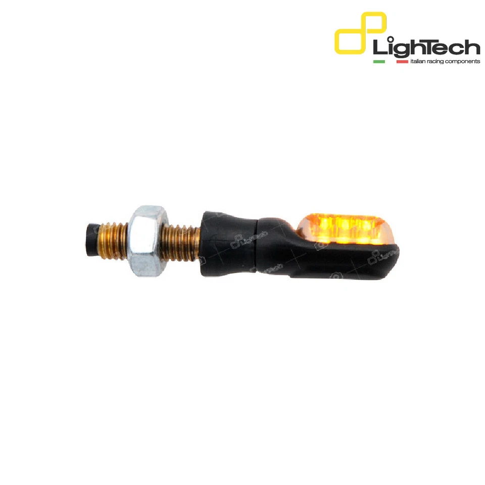 LIGHTECH 2 Indicator Arrows Omol E8 Moto Guzzi Grey 1150 2006 > 2016 - Image 3 of 4