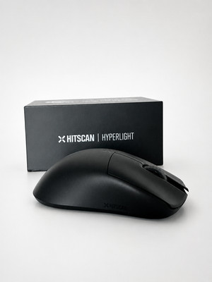 HITSCAN Hyperlight Wireless Gaming Maus Schwarz   ca. 39 g, Top Zustand