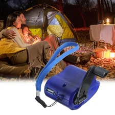 USB Hand Crank Phone Emergency Charger Portable Outdoor Manual Power Supply