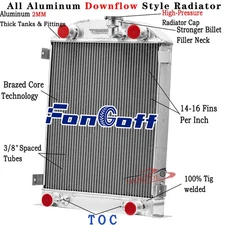 3 ROW Aluminum Radiator FOR 1937-1938 FORD FLATHEAD Flat Head ENGINE
