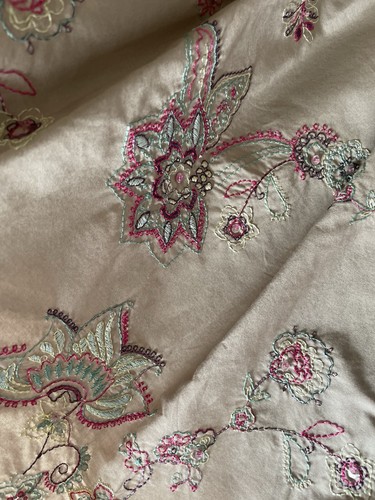 M&S Summer Cotton Full Skirt Size 12 embroidered - unworn - Picture 2 of 9