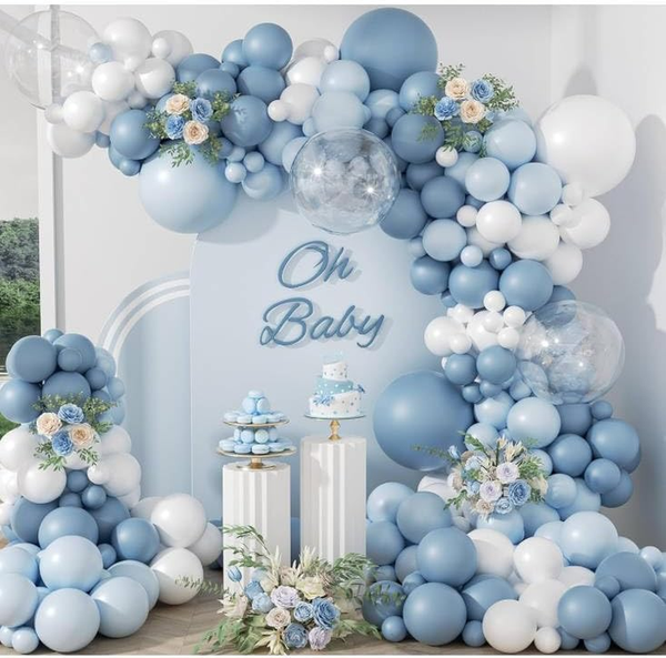 Luftballon Girlande Blau, 108 StüCk Staubig Blau Luftballon Girlande Mit Luftbal-image
