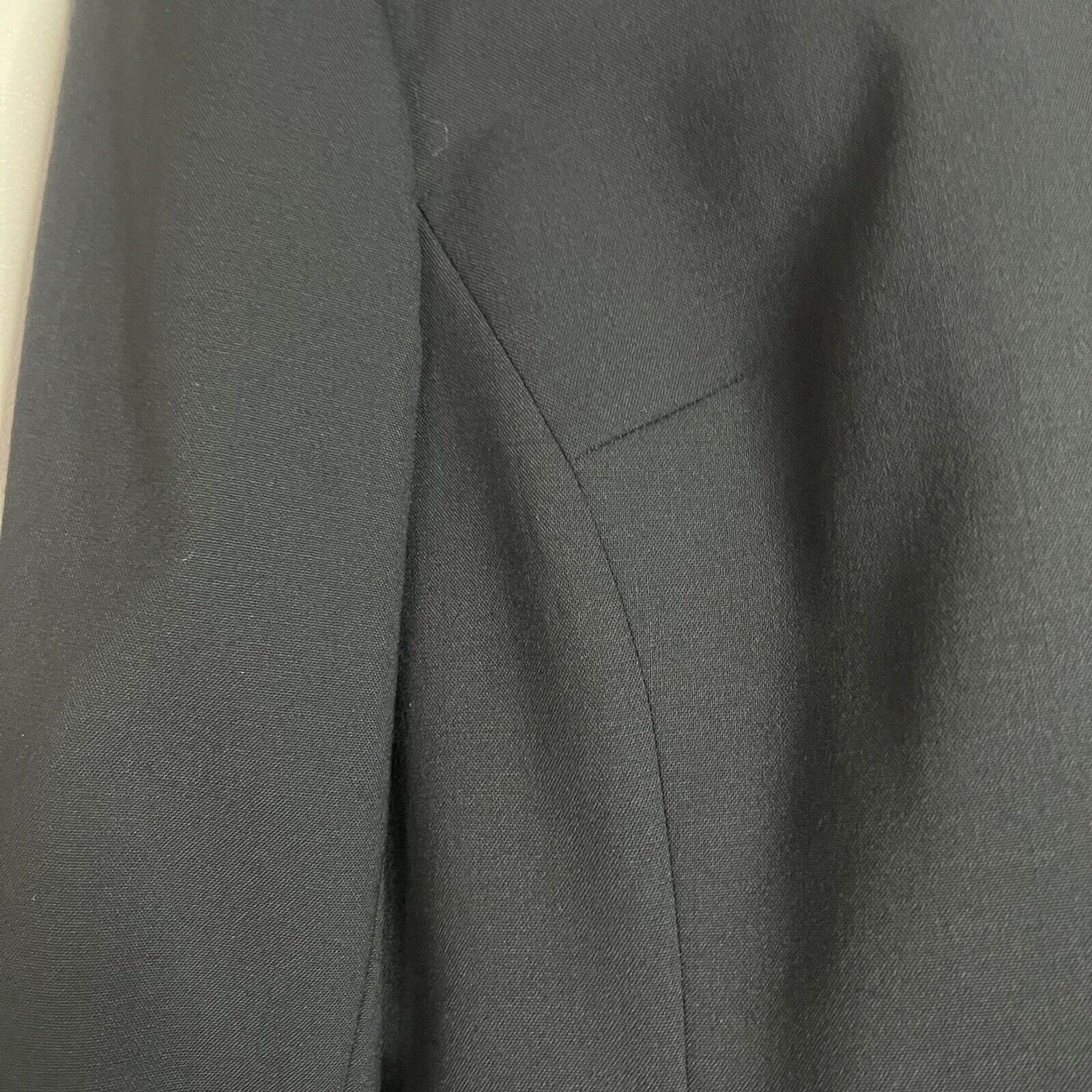 Pendleton Wool Blend Solid Black Blazer With Pock… - image 3