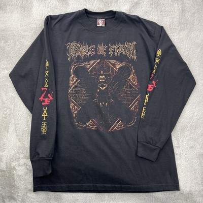 Vtg Cradle Of Filth Shirt Mens Large Black Live Bait For The Dead Band Music Y2K
