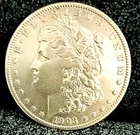 1903 S Morgan Dollar XF+ Great Eye Appeal Excellent Strike. 100% Original White