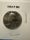 1964-P Washington Quarter Dollar Coin, US, 90% Silver