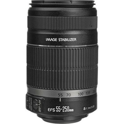 Canon EF-S 55-250mm F/4-5.6 IS Telephoto Zoom Lens for sale online