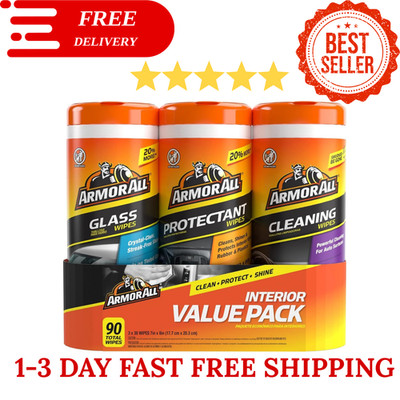 Armor All Protectant, Glass and Cleaning Wipes Car Interior and Car Exterior