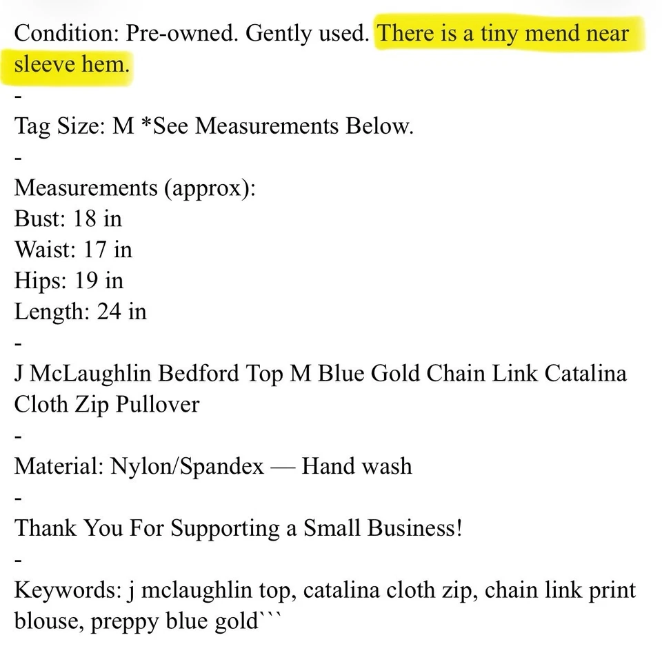 Pullover de tela Catalina J McLaughlin Bedford con cremallera superior M azul dorado Foto 4 de 4