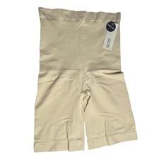 Empetua High Waisted Nude Slimming Compression Shaper Shorts XL XXL New