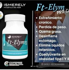 Ismerely FT-Elym Suplemento-Estreñimiento Retencion de liquido desinflama 30 cap