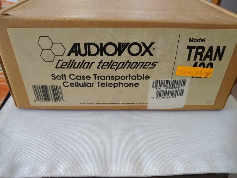 VINTAGE AudioVox Portable Phone w/ GTE MobileLink Untested