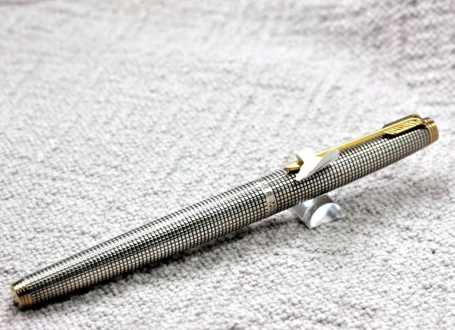 Parker Gold, 14K Nib Sterling Silver Collectible Fountain Pens for