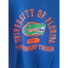 Florida Gators Swamp Things T-Shirt Adult S Small Blue UF 2005 Orange Pepsi Logo