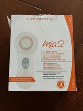 New Clarisonic Mia 2 Sonic Facial Skin Cleansing Brush System - WHITE